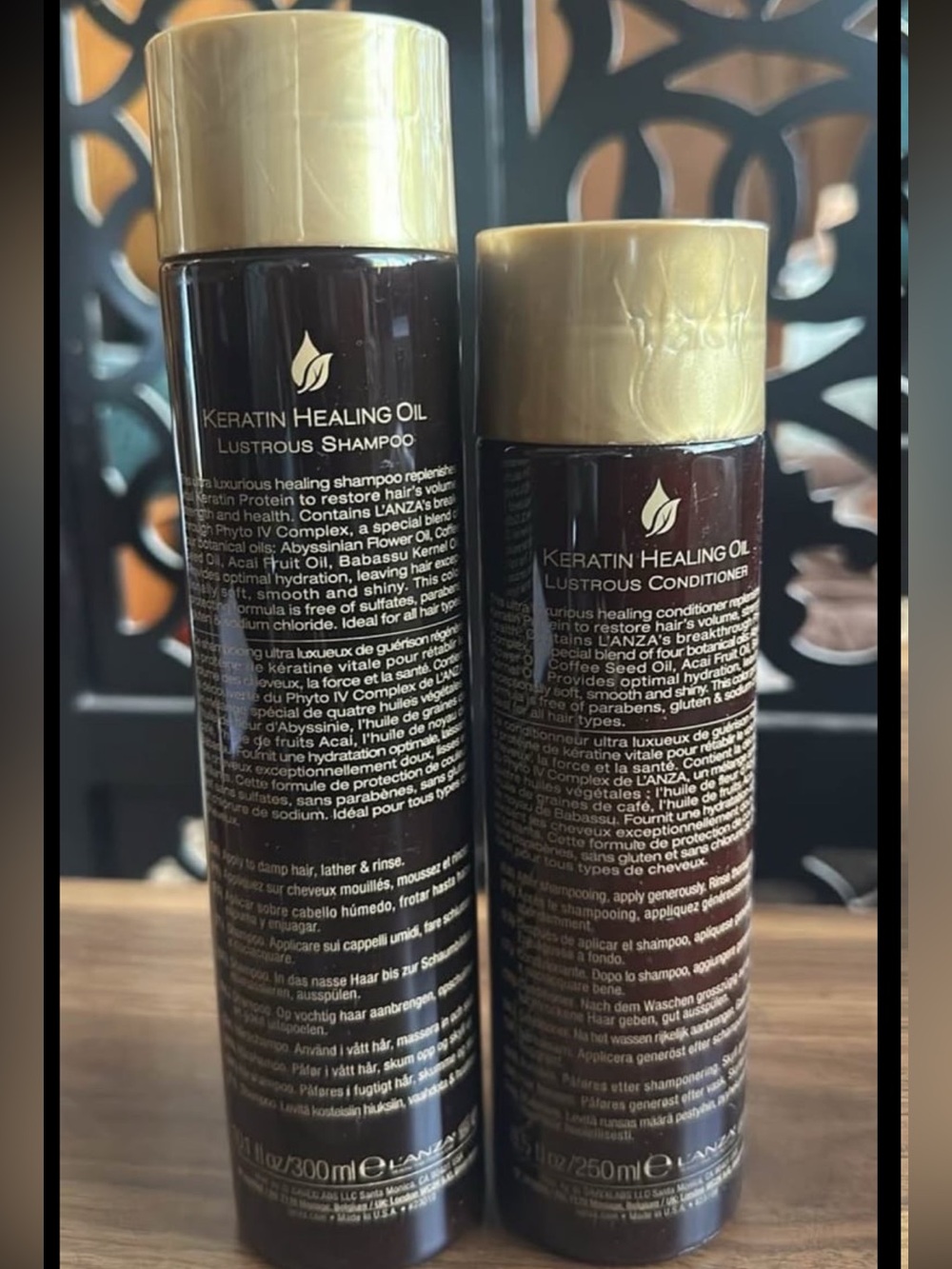 New Lanza Shampoo and Conditioner Healing Oil